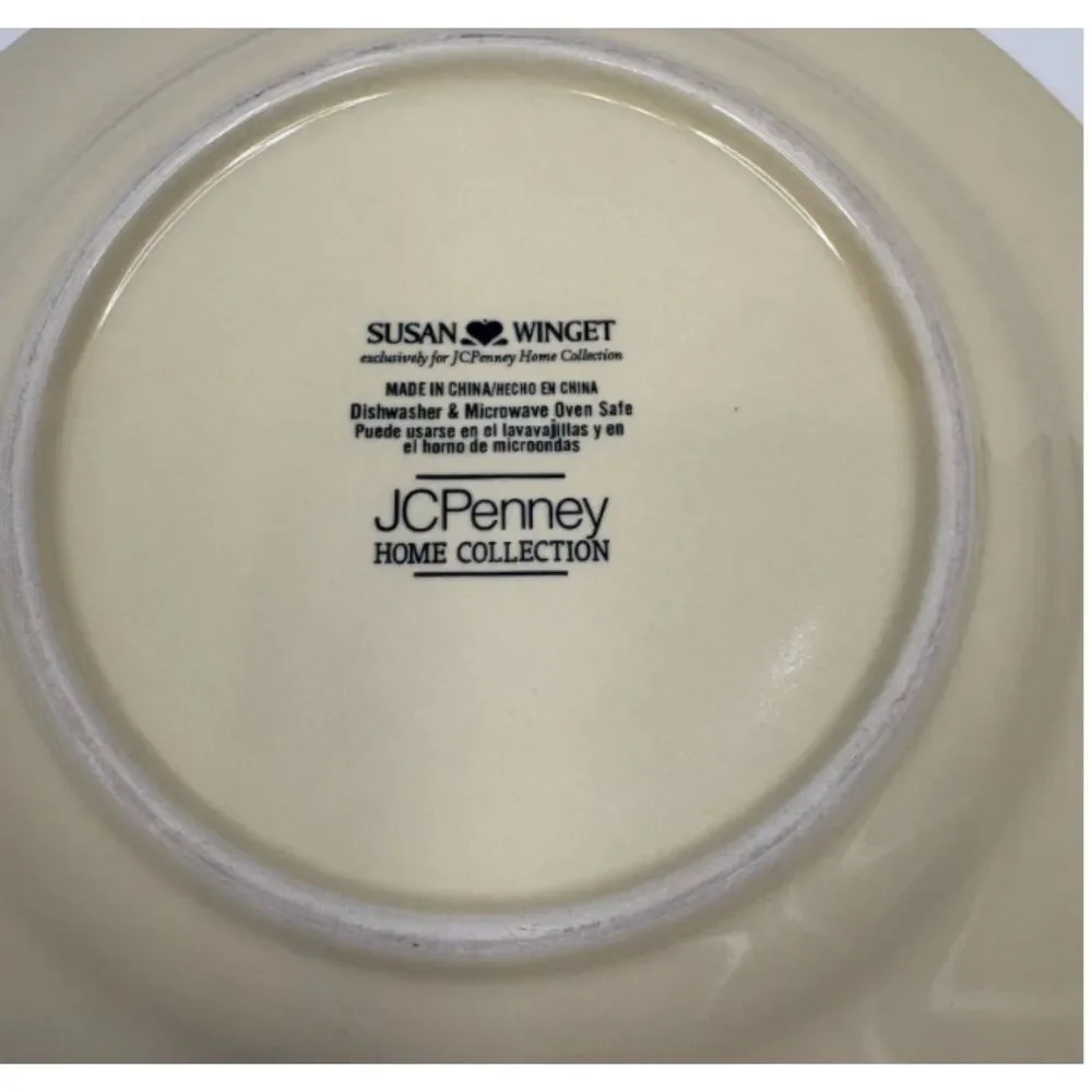 JCPenny Home Collection Avignon Morning Rooster Plate Susan Winget Weathervane 8